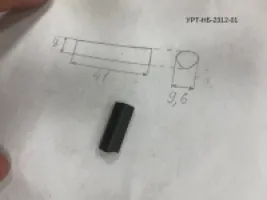 Профиль УРТ уплотнительный с клеевой основой по чертежу УРТ-НБ-2312-01