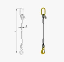 Стропы канатные опрессовка 1СК 2 тн, 10 м