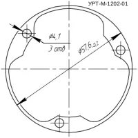 Резиновое уплотнение по чертежу УРТ-М-1202-01
